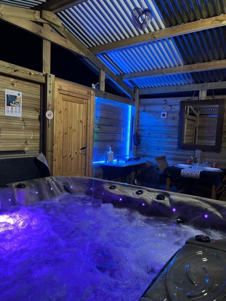 Vrai Jacuzzi chalets de Marie